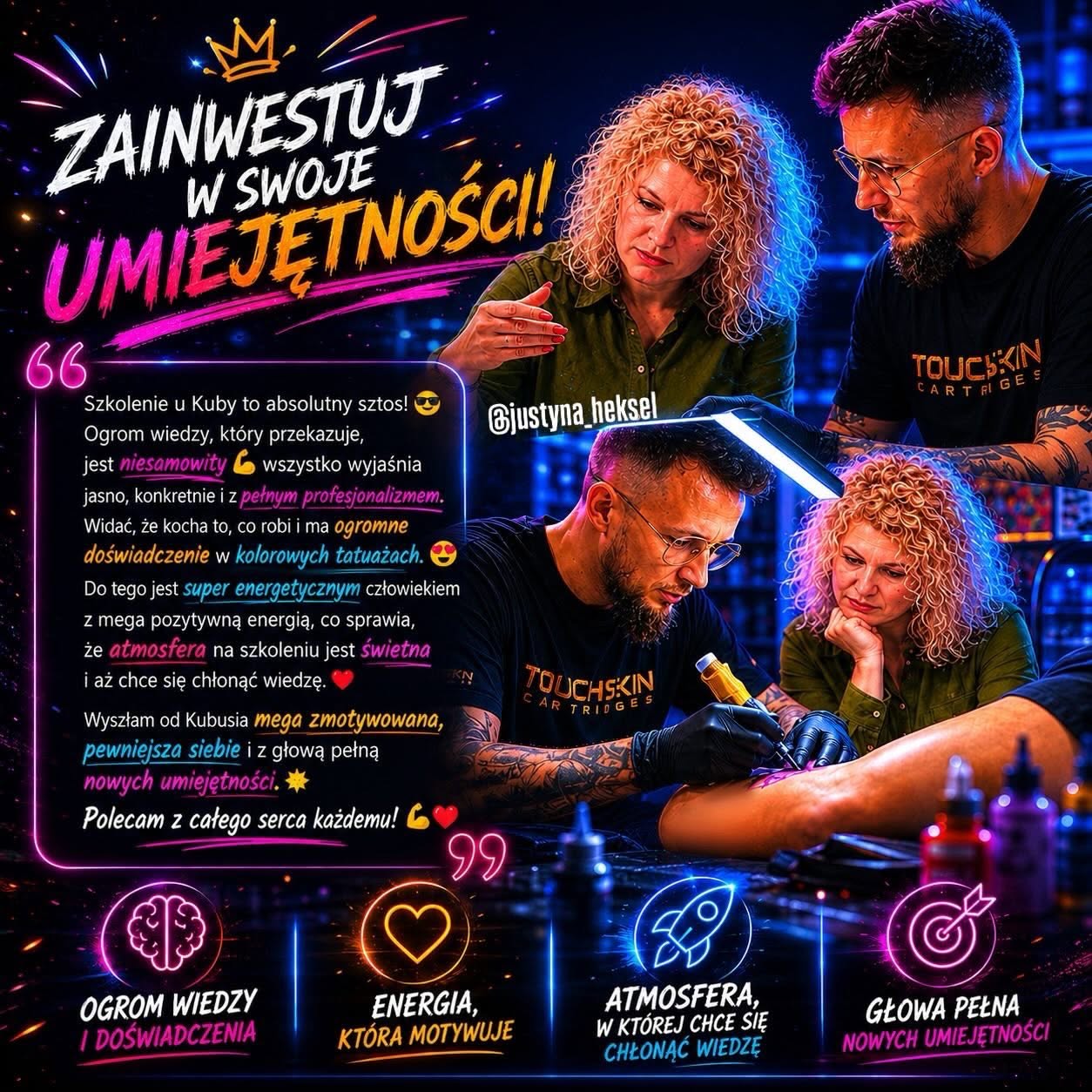 Opinia Justyny o seminarium PIMP YOUR COLORS
