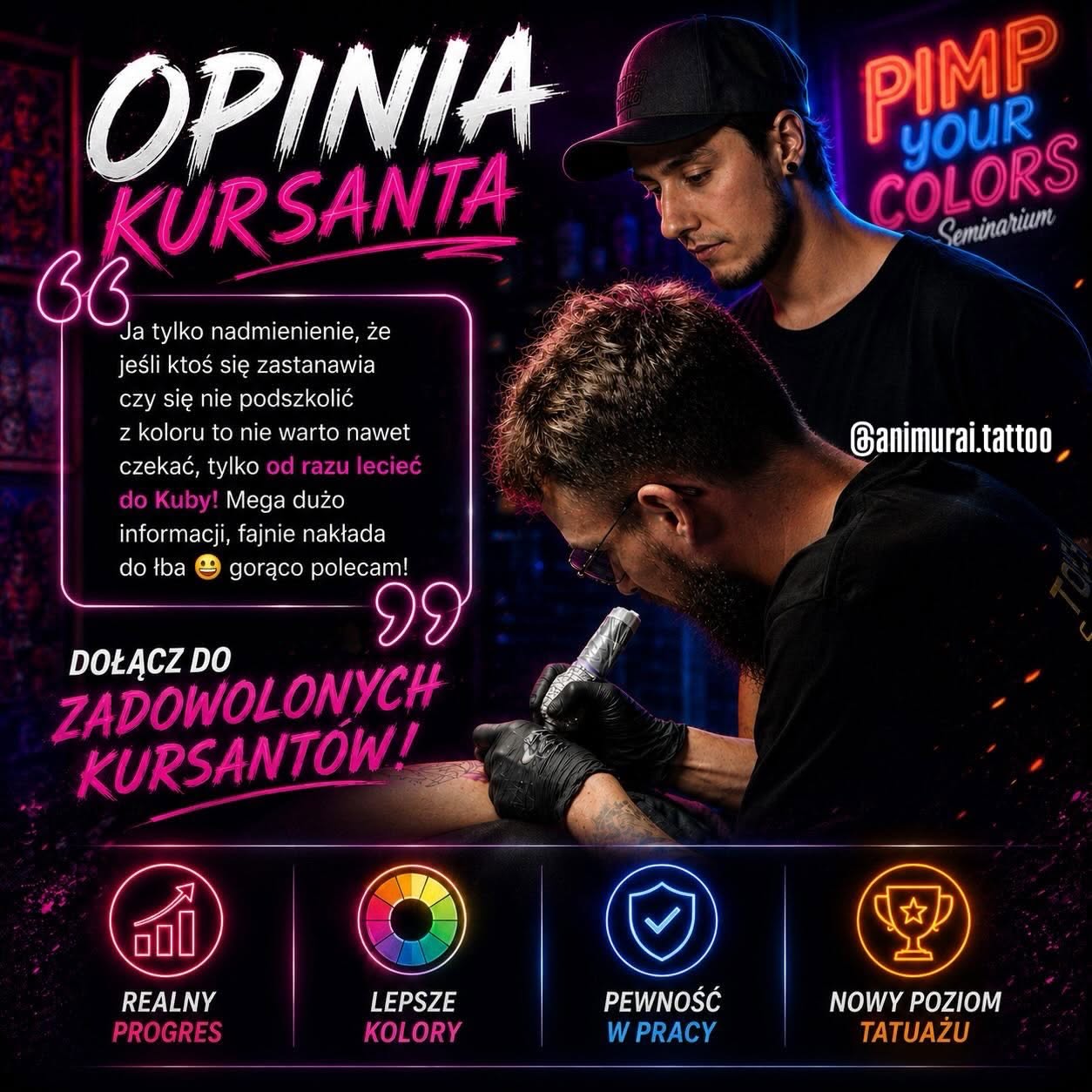 Opinia Krissa o seminarium PIMP YOUR COLORS