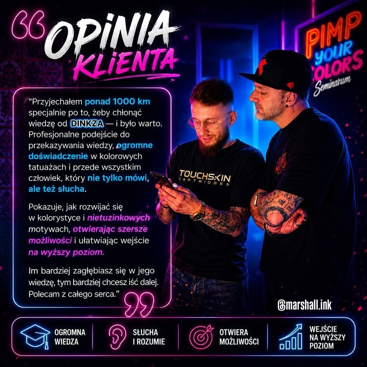 Opinia Pawła o seminarium PIMP YOUR COLORS